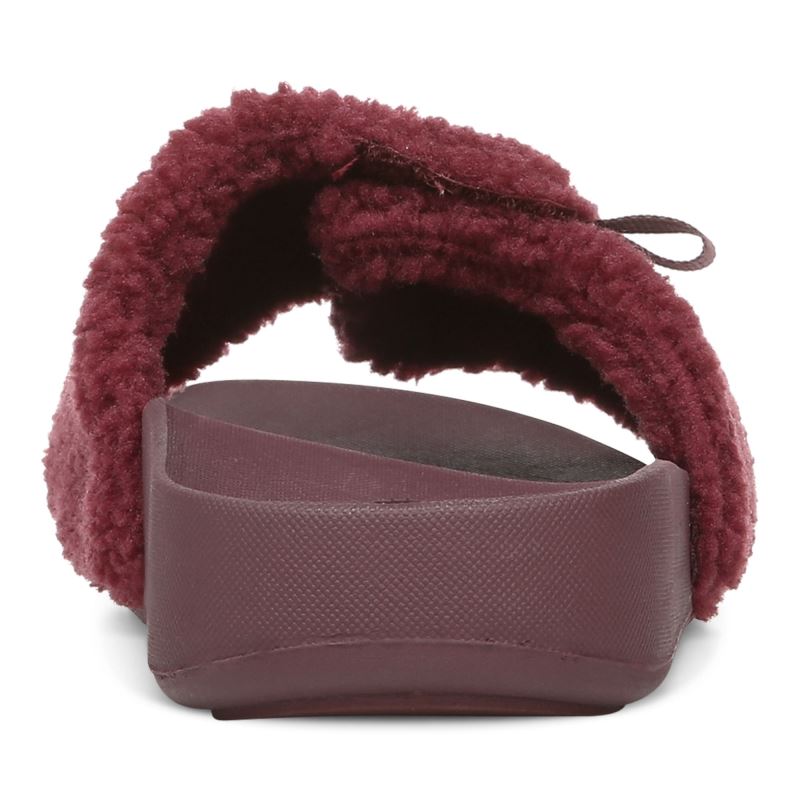 Vionic Keira Chanclas Sandal Vino Granate | qPSj9egN