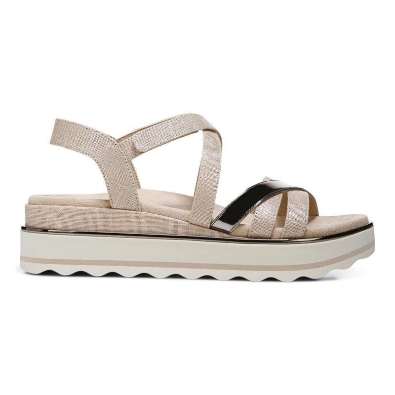 Vionic Kellyn Flatform Sandal Azules | L6aj7OaL
