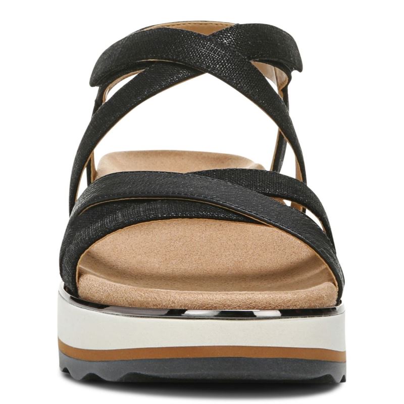 Vionic Kellyn Flatform Sandal Negros | hDQmRD88