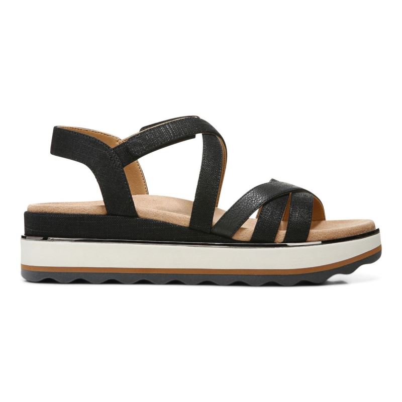 Vionic Kellyn Flatform Sandal Negros | hDQmRD88