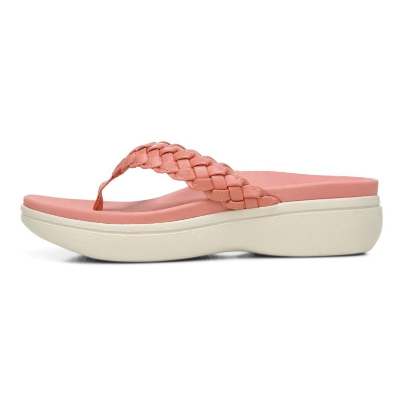 Vionic Kenji Plataforma Sandal Coral | RQ0L75id