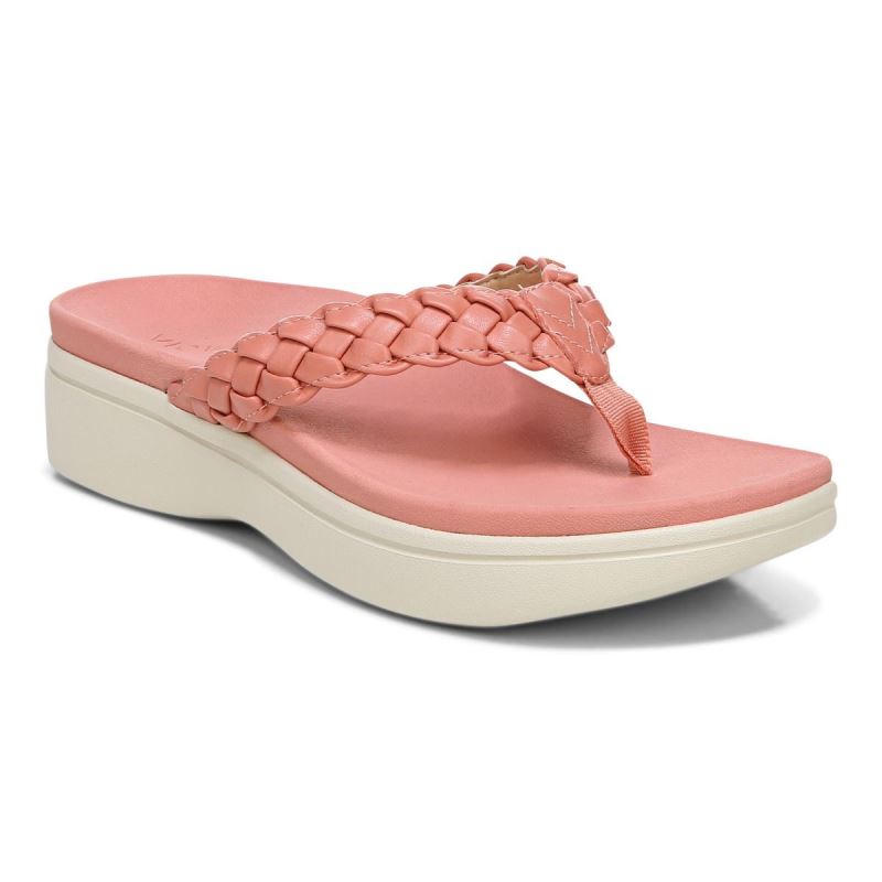 Vionic Kenji Plataforma Sandal Coral | RQ0L75id