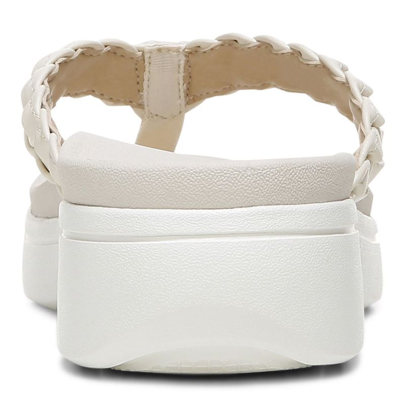 Vionic Kenji Plataforma Sandal Creme | v04PKr9g