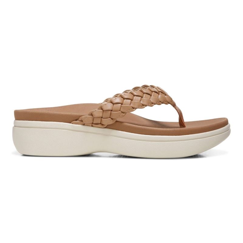 Vionic Kenji Plataforma Sandal Marrom | TdegsQNj