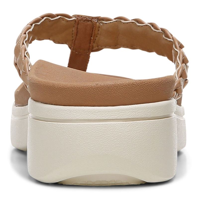Vionic Kenji Plataforma Sandal Marrom | TdegsQNj
