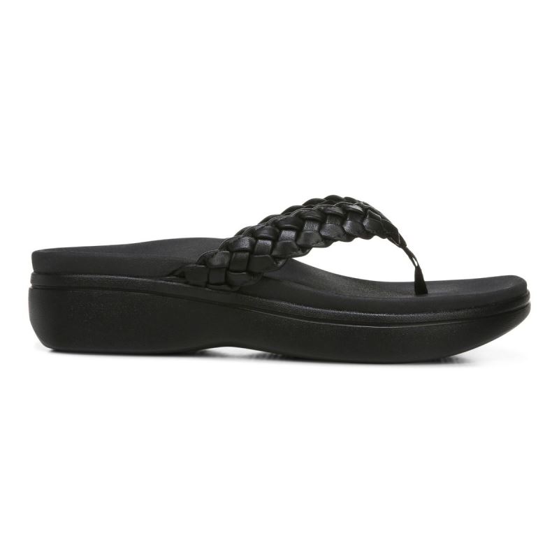 Vionic Kenji Plataforma Sandal Negros | f8ZgR06m