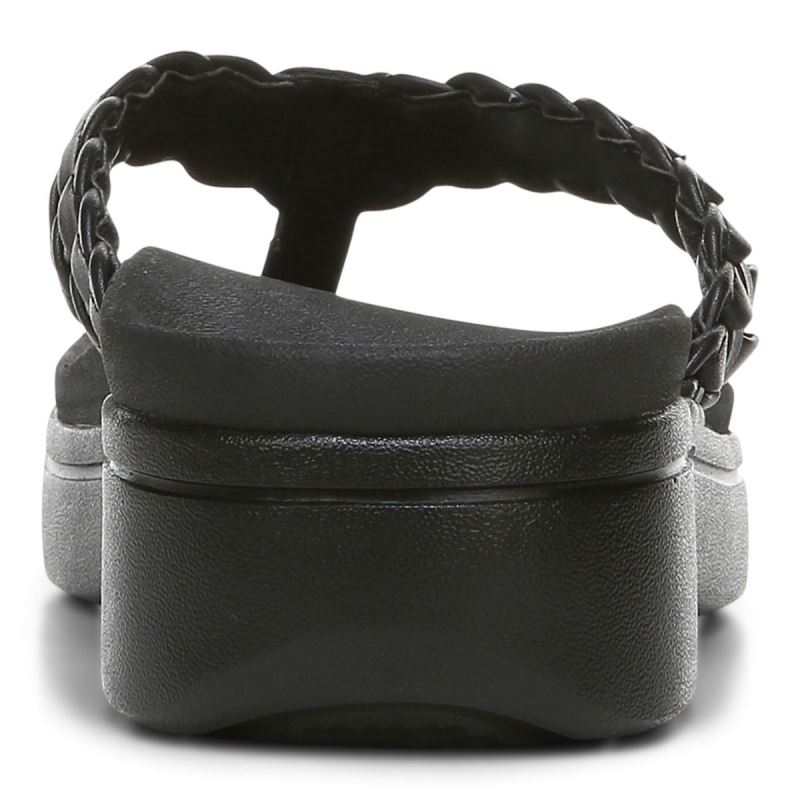 Vionic Kenji Plataforma Sandal Negros | f8ZgR06m