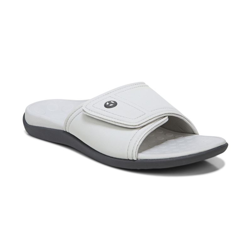 Vionic Kiwi Chanclas Sandal Grises Claro | 9qI815B3