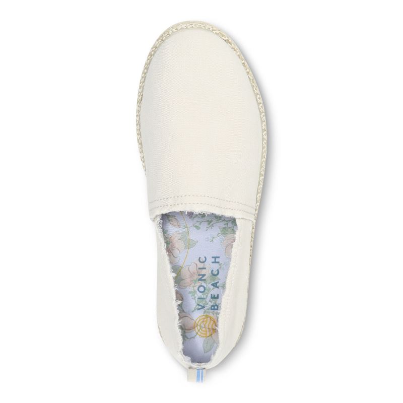 Vionic Laguna Alpargata Creme | JyeSD2qO