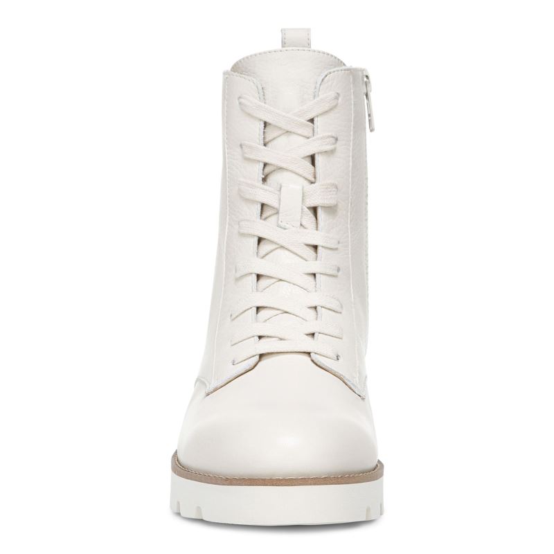 Vionic Lani Encaje-up Boot Creme | LvHaiC7y
