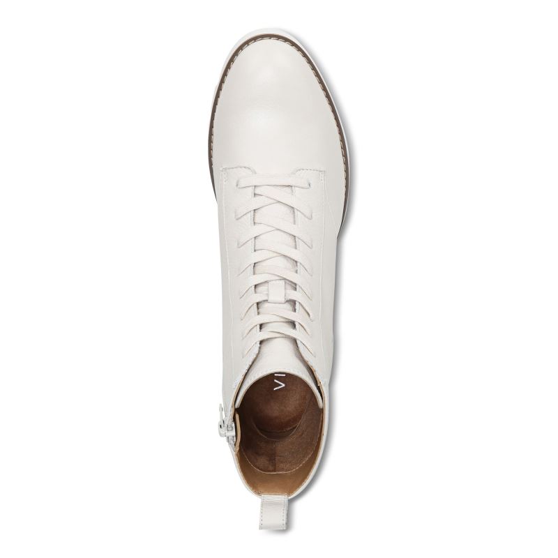 Vionic Lani Encaje-up Boot Creme | LvHaiC7y