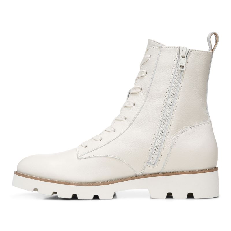 Vionic Lani Encaje-up Boot Creme | LvHaiC7y