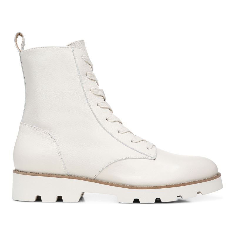 Vionic Lani Encaje-up Boot Creme | LvHaiC7y