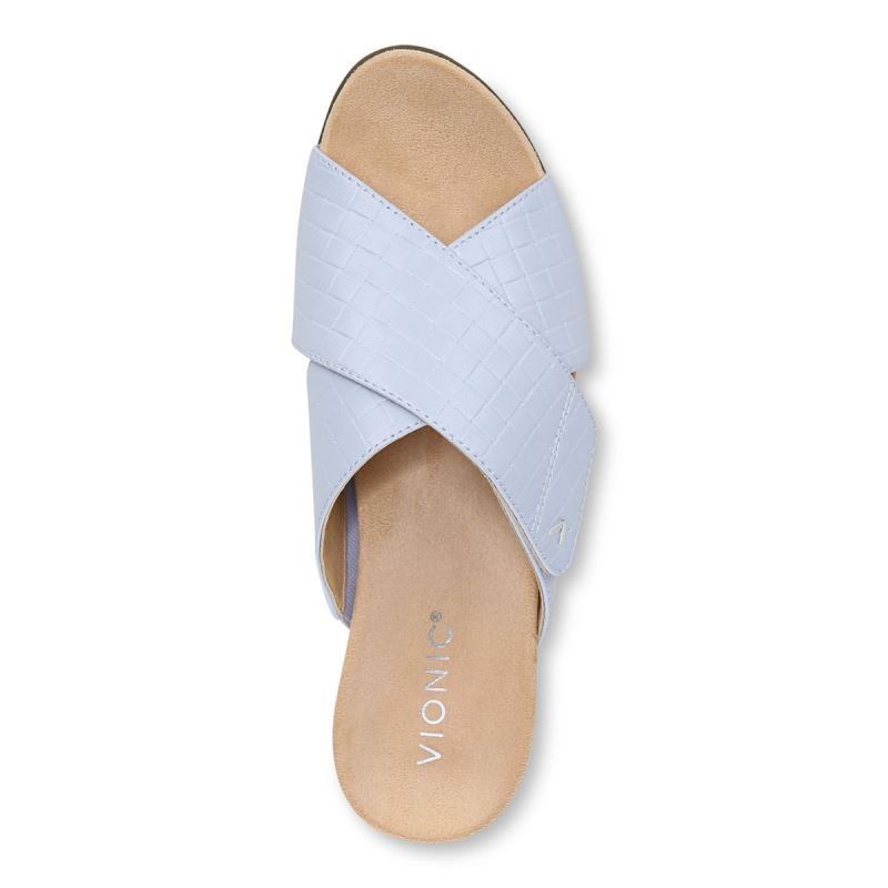 Vionic Leticia Wedge Sandal Azules | nyqQfeYv