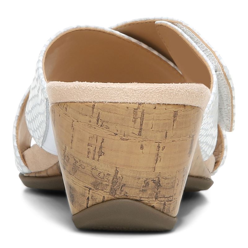 Vionic Leticia Wedge Sandal Blancos | Swuw73PM