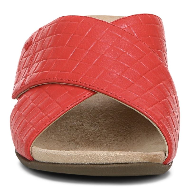 Vionic Leticia Wedge Sandal Rojos | eT7Rt64K