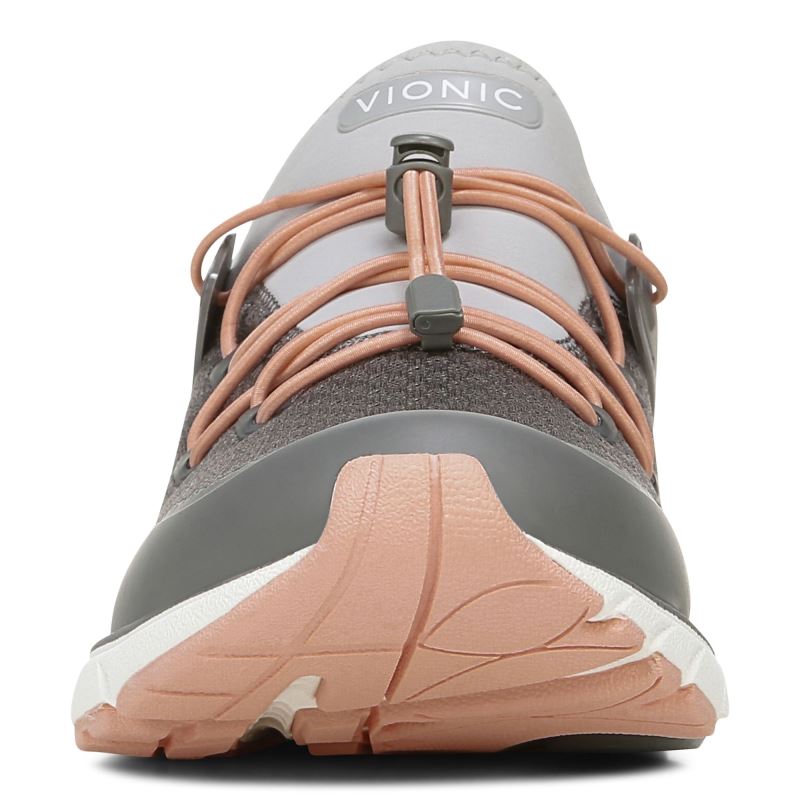 Vionic London Sneaker Grises Oscuro | Jl90kYIE