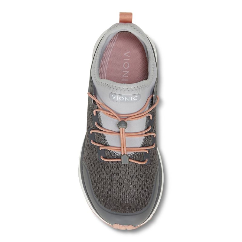 Vionic London Sneaker Grises Oscuro | Jl90kYIE