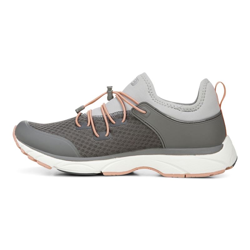 Vionic London Sneaker Grises Oscuro | Jl90kYIE