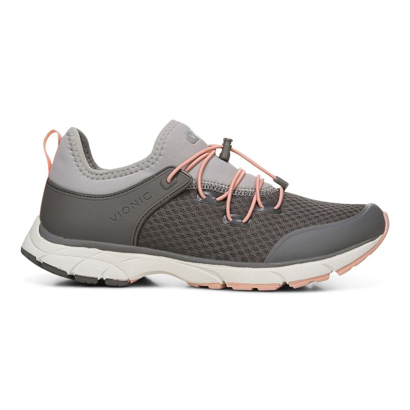 Vionic London Sneaker Grises Oscuro | Jl90kYIE