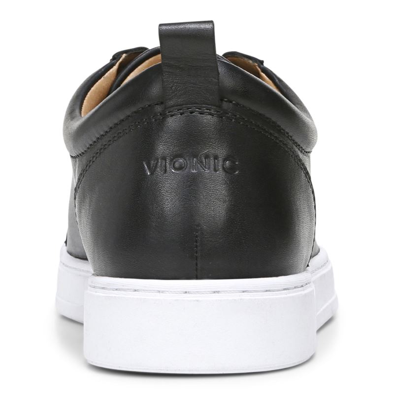Vionic Lucas Encaje up Sneaker Negros | CmolDV4s