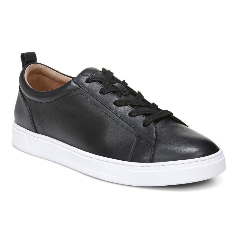 Vionic Lucas Encaje up Sneaker Negros | CmolDV4s