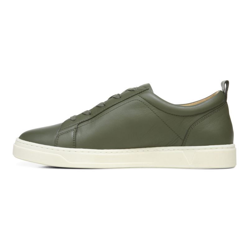 Vionic Lucas Encaje up Sneaker Verde Oliva | Rr1hMloC