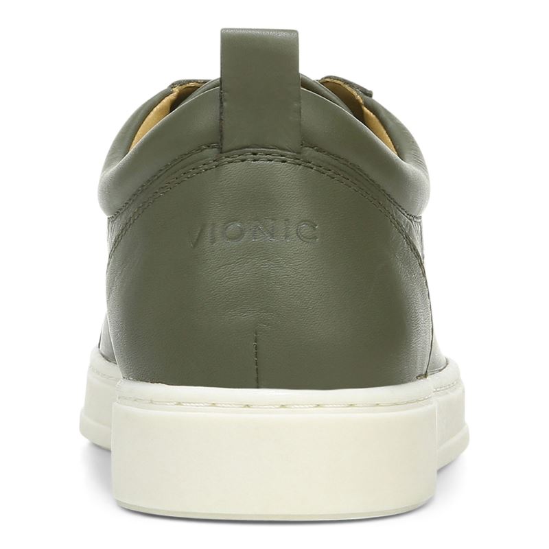 Vionic Lucas Encaje up Sneaker Verde Oliva | Rr1hMloC