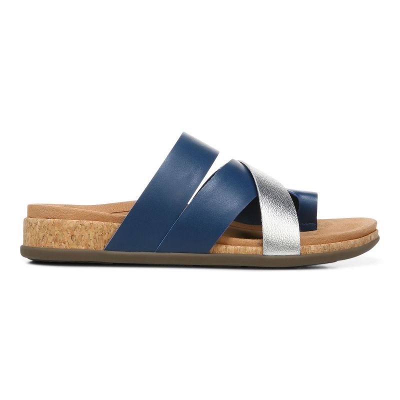 Vionic Luelle Sandal Azules Oscuro | bRzN3IXt