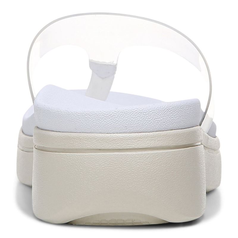 Vionic Luminous Plataforma Sandal Blancos | 1NdqWTHE