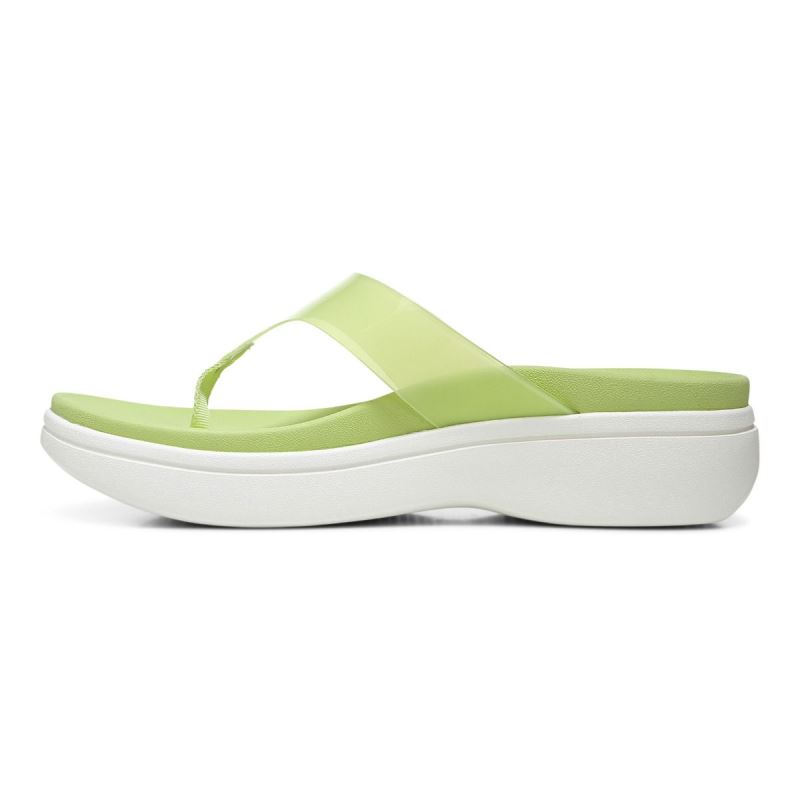 Vionic Luminous Plataforma Sandal Verdes Claro | OoNdyG44