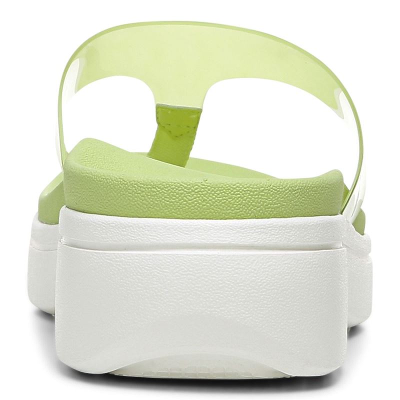 Vionic Luminous Plataforma Sandal Verdes Claro | OoNdyG44