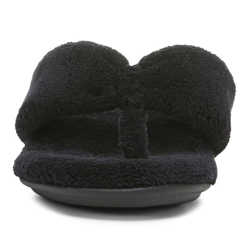 Vionic Lydia Pantuflas Negros | DCJep5k2