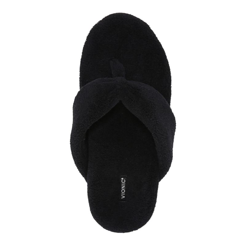 Vionic Lydia Pantuflas Negros | DCJep5k2