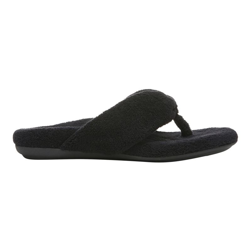 Vionic Lydia Pantuflas Negros | DCJep5k2