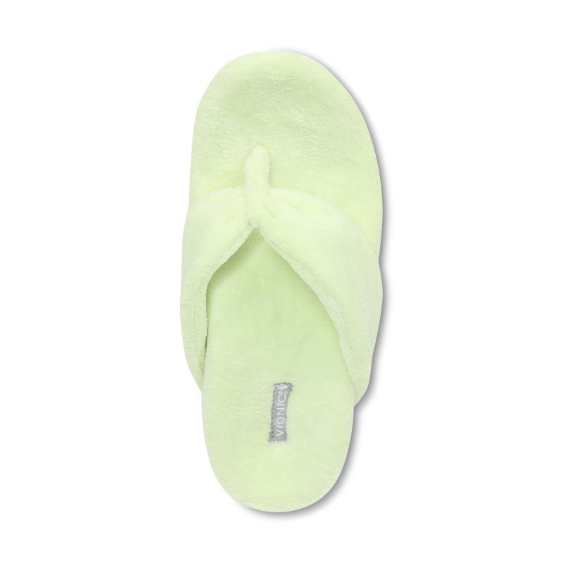 Vionic Lydia Pantuflas Verdes Claro | NtC73a3T
