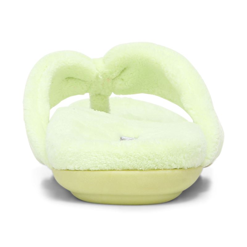 Vionic Lydia Pantuflas Verdes Claro | NtC73a3T