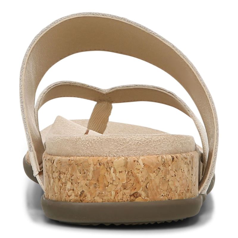Vionic Marvina Sandal Creme | CU0w3rio