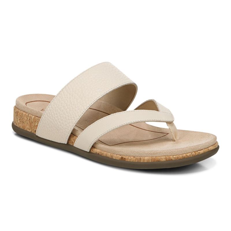 Vionic Marvina Sandal Creme | CU0w3rio