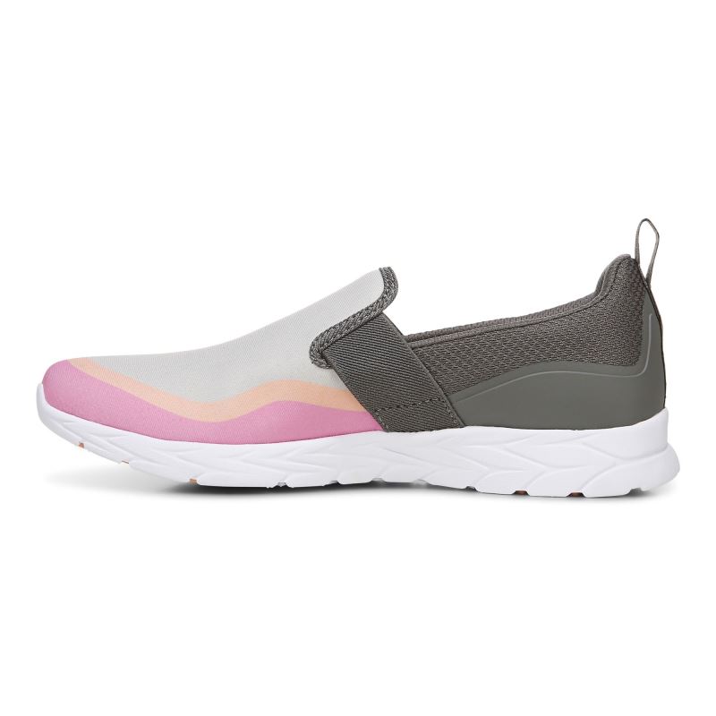 Vionic Nalia Slip on Sneaker Grises Rosas | d6xXYFZ5