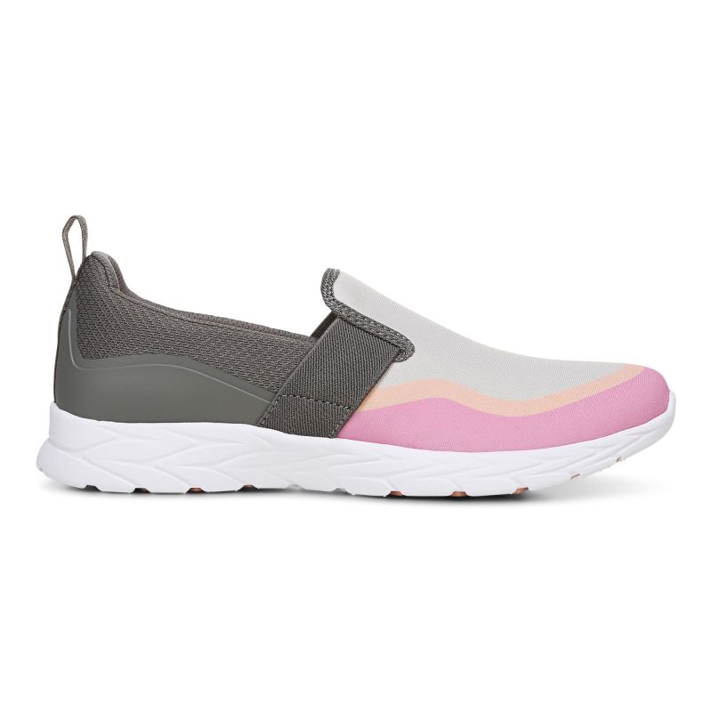 Vionic Nalia Slip on Sneaker Grises Rosas | d6xXYFZ5