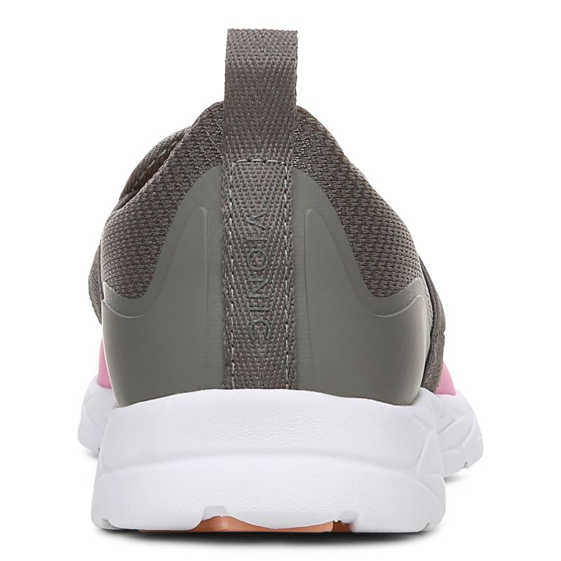 Vionic Nalia Slip on Sneaker Grises Rosas | d6xXYFZ5