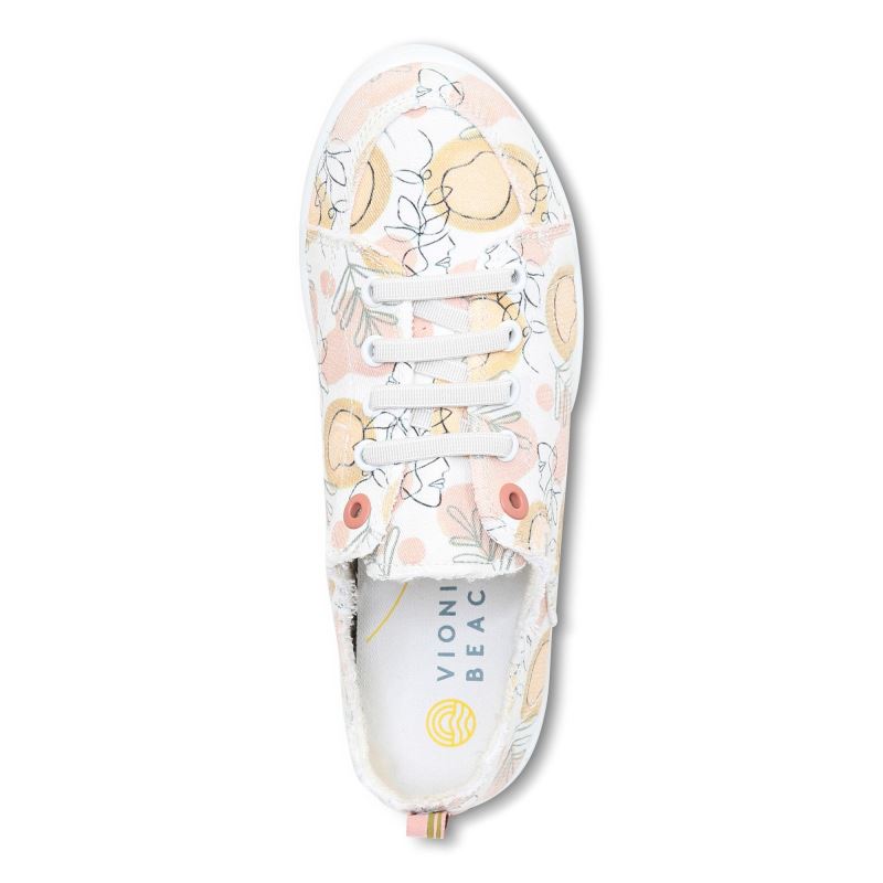 Vionic Pismo Casuales Sneaker Blancos | CAhe3IPJ