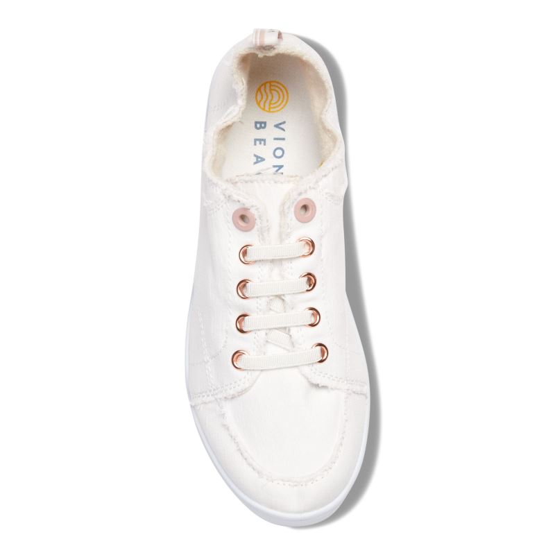Vionic Pismo Casuales Sneaker Creme | 0afdFPIe