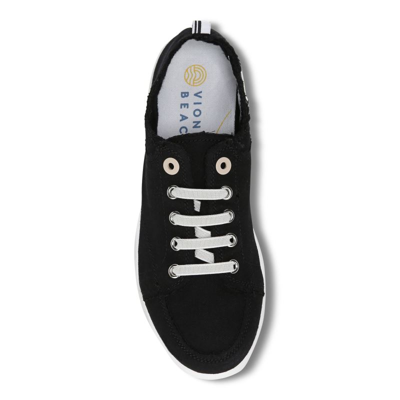 Vionic Pismo Casuales Sneaker Negros | hW10xRPq
