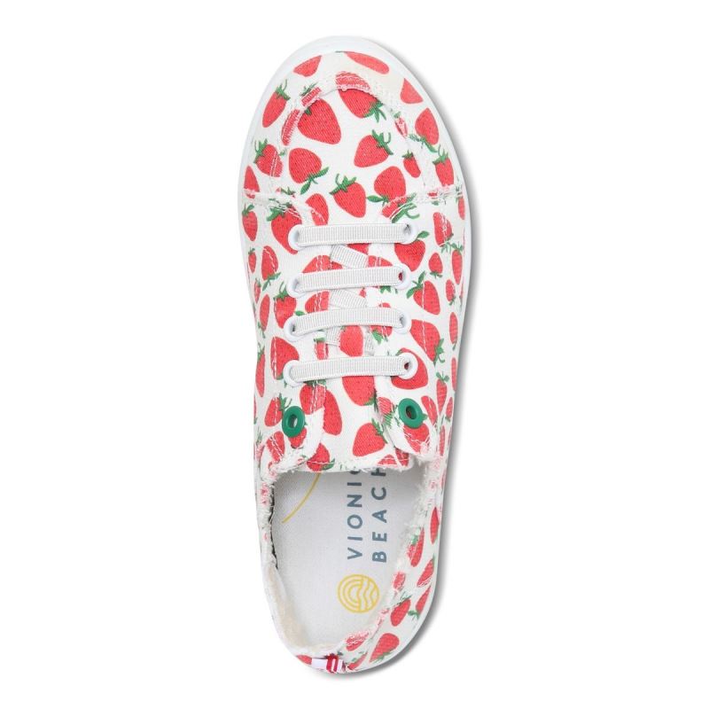 Vionic Pismo Casuales Sneaker Rojos | 12IRgzDj