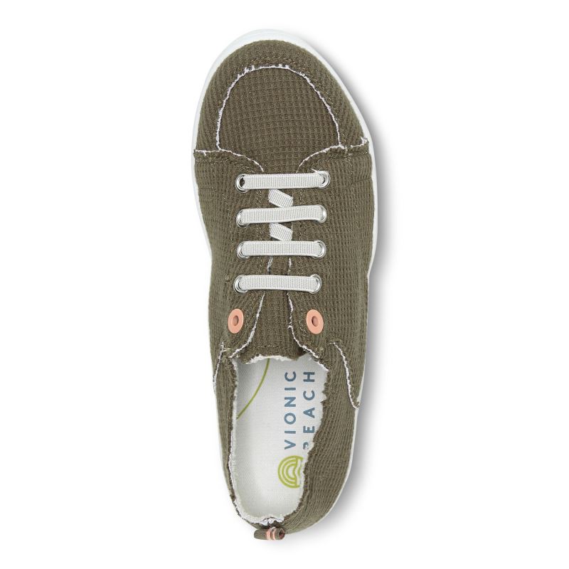 Vionic Pismo Casuales Sneaker Verde Oliva | dXfKiYV8