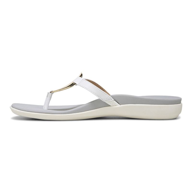 Vionic Raysa Puntera Post Sandal Blancos | mjxZJy5S