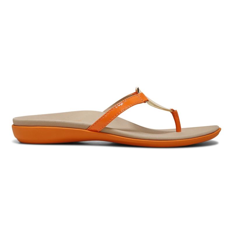 Vionic Raysa Puntera Post Sandal Dorados | Kq9BGyGA
