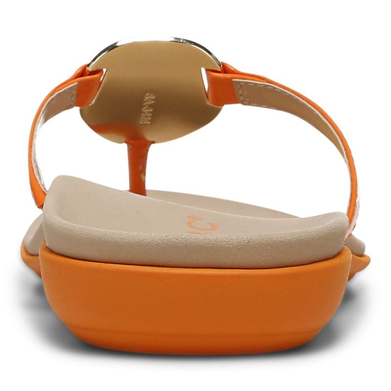 Vionic Raysa Puntera Post Sandal Dorados | Kq9BGyGA